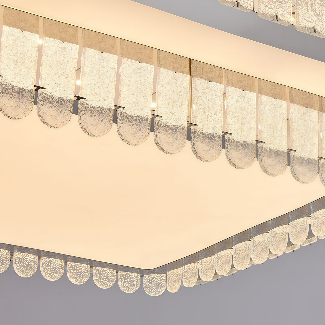 Modern Flush Mount Light Fixtures Luxury Crystal Light