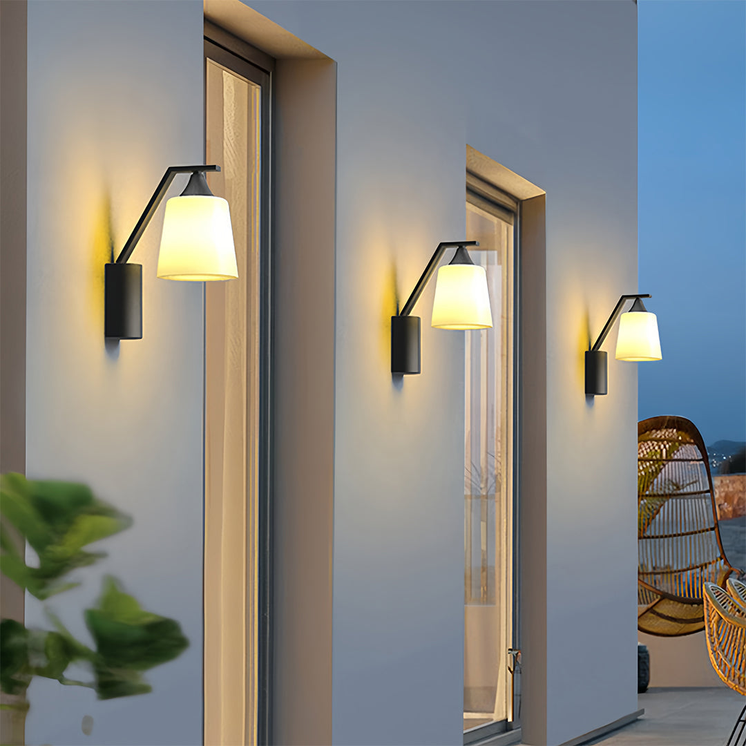 Outdoor Sconce Black European-Style Luxury Decorative Lamp