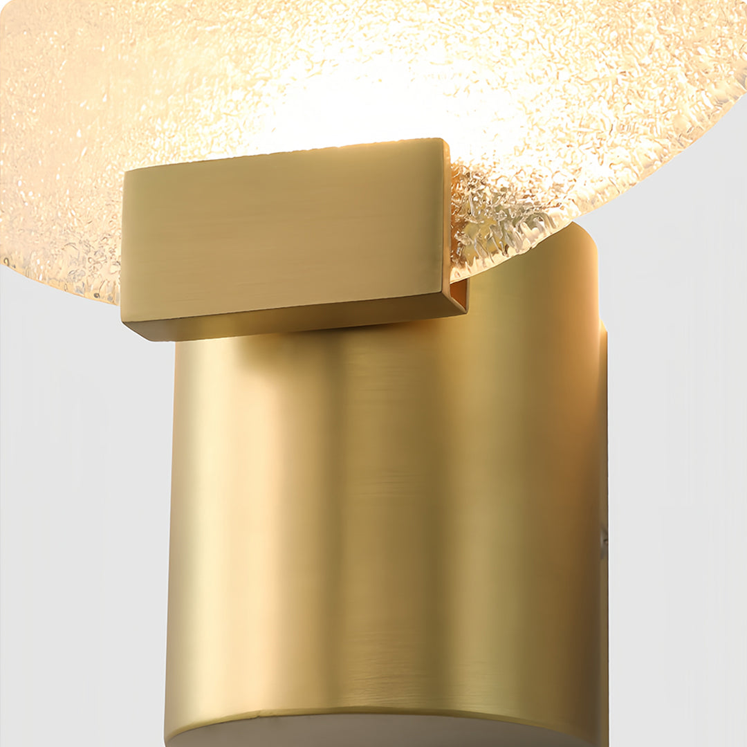 Round Wall Light Lightweight Luxury Glass Wall Lamp