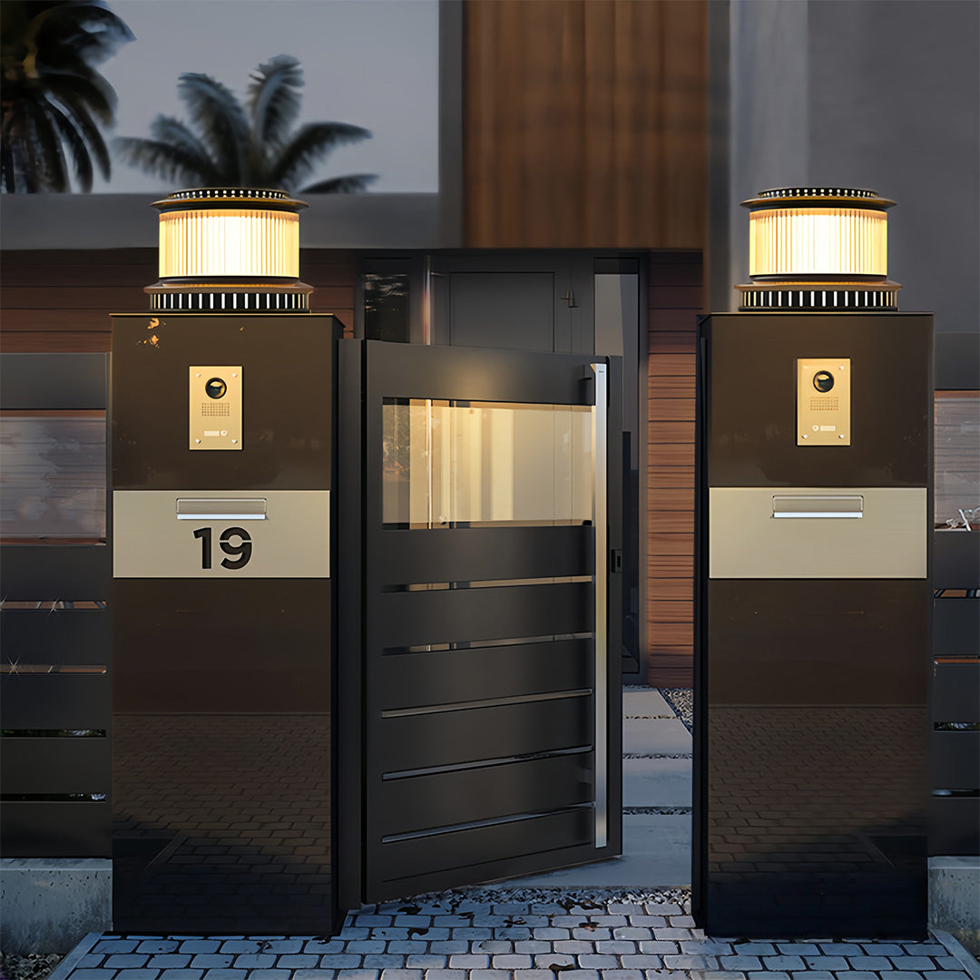 Stainless Steel Pillar Lights Modern Minimalist LED Light