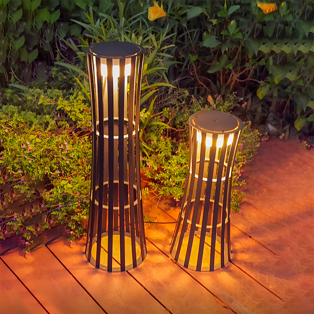 Outdoor Black Lanterns Featuring a Unique Silhouette Chic Light