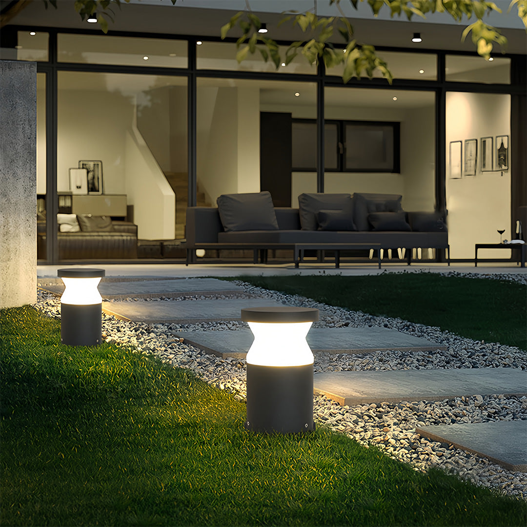 Modern Path Lights Outdoor Contemporary Short Waterproof Lawn Lights