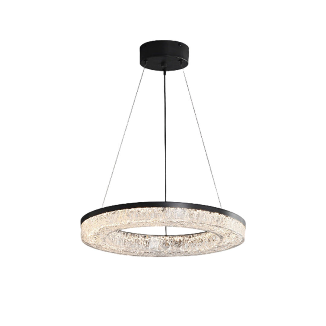 Circle Pendant Light Luxury Ring Art Chandelier