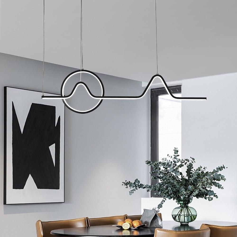 Minimalist Waves Circles Design Pendant Lighting Modern LED Ceiling Light