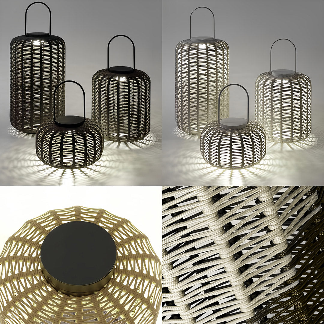 Outdoor LED Lantern Waterproof Woven Minimalist Decorative Lights