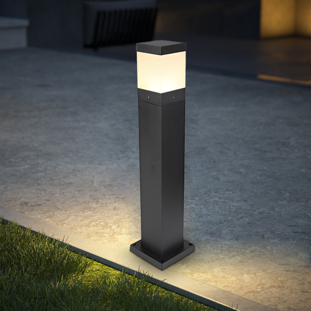 Bollard Lights Commercial Modern Square Cob Outdoor Light
