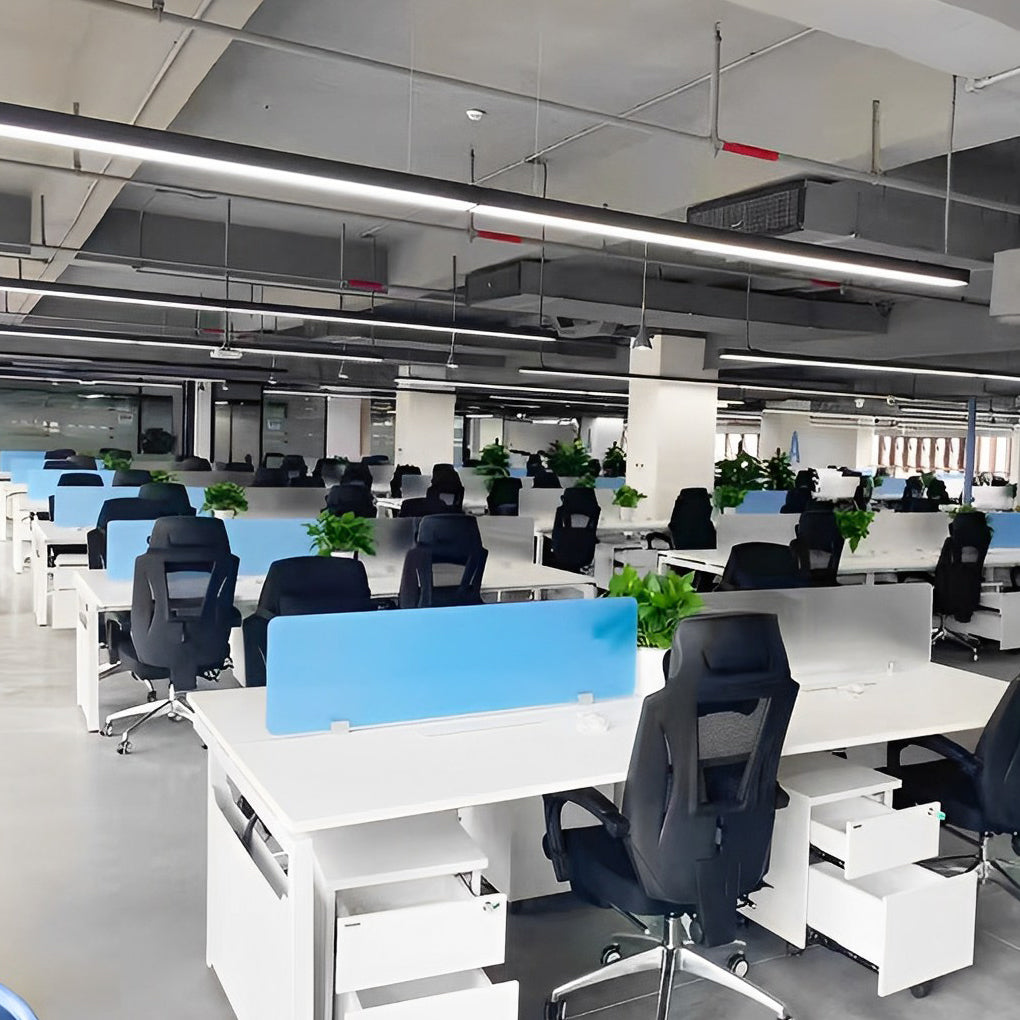 Commercial Linear Pendant Lighting Modern Rectangular LED Light