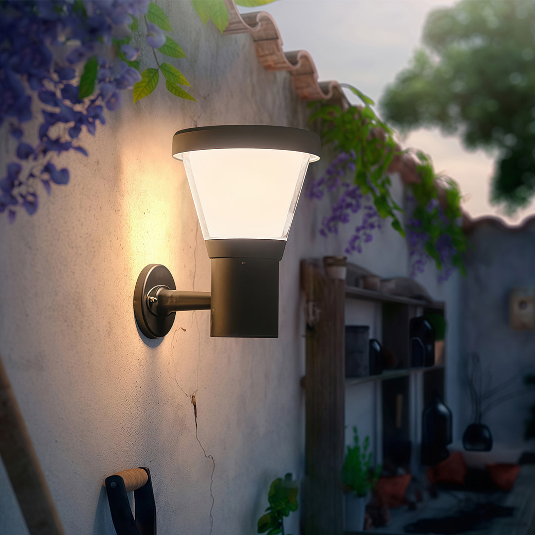 Black Outdoor Wall Mount Lighting Waterproof Garden Light