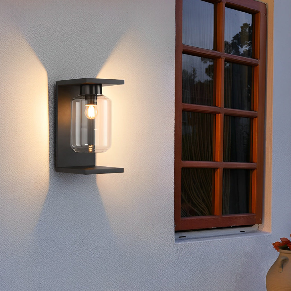Compound Wall Lights Outdoor Waterproof LED Black Modern Light