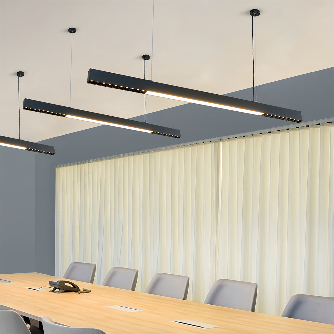 Linear Light Pendant Modern Minimalist Grille Long Pendant Light