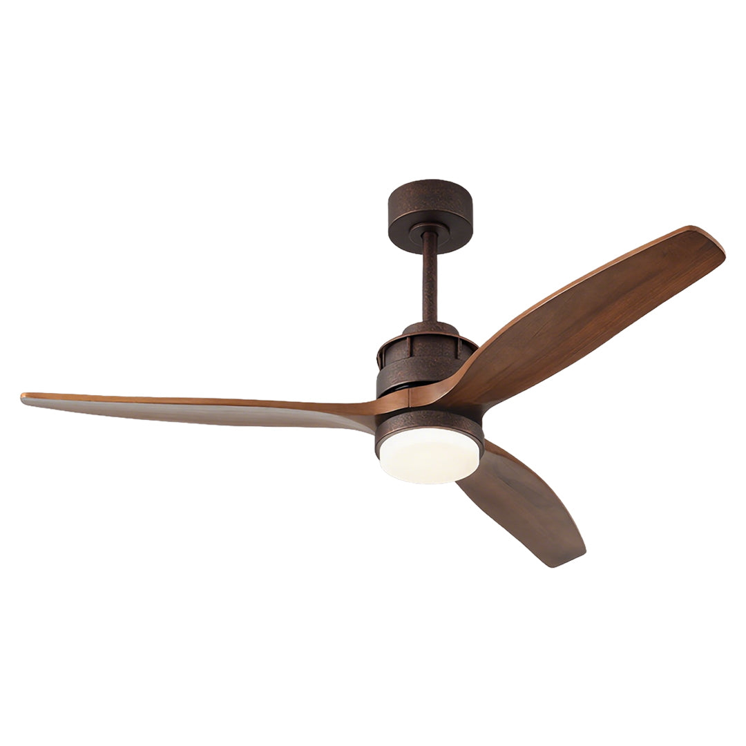 3-Blade Ceiling Fans with Light Remote Control Wood Fandelier