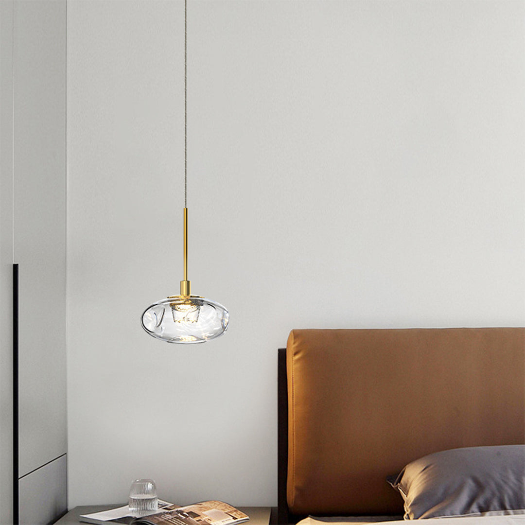 Small Glass Pendant Lights Italian Minimalist LED