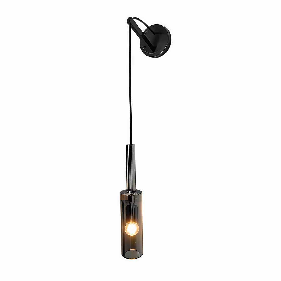 Bedside Hanging Wall Lamp Black Modern Copper Lighting