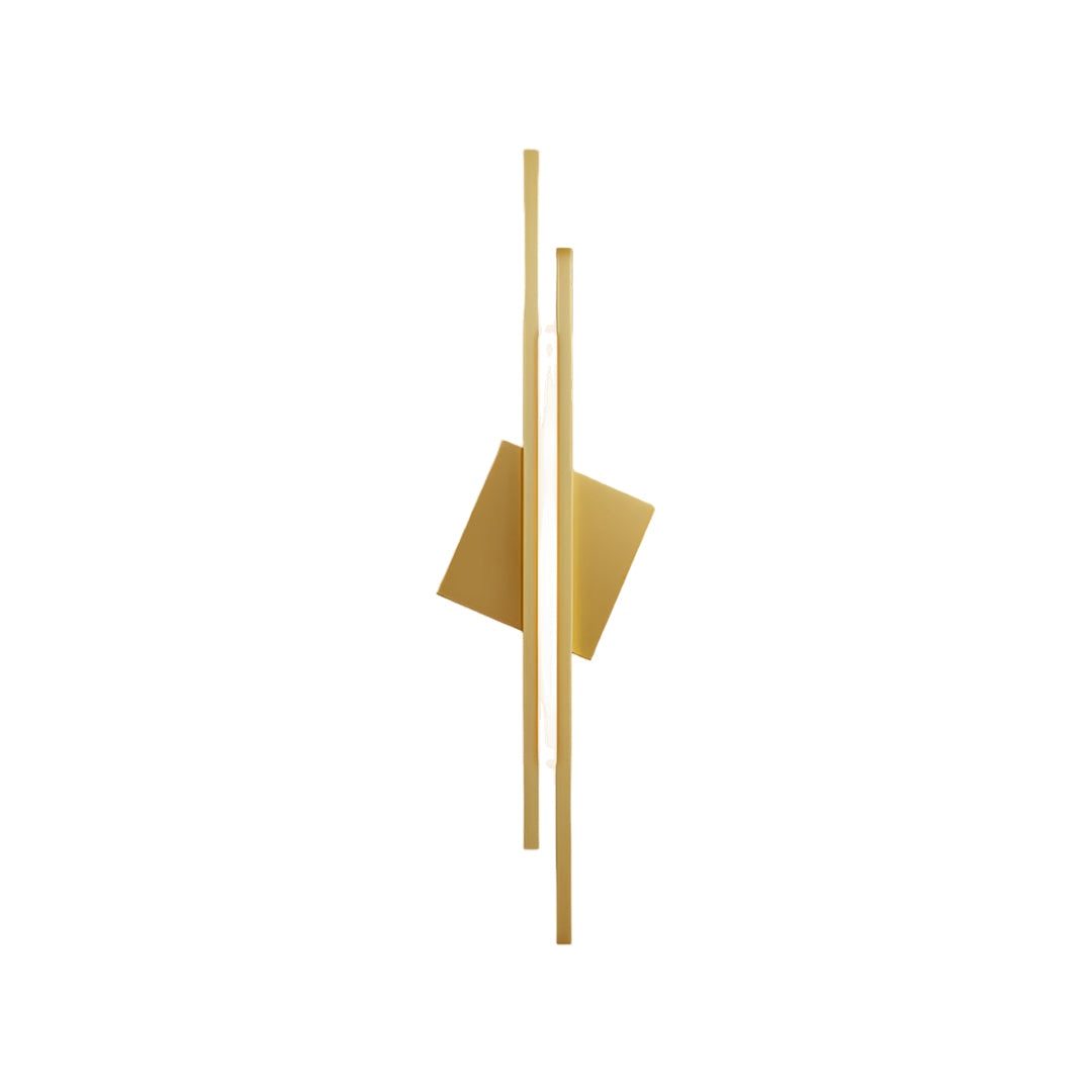 Linear Wall Light Geometric Diamond Accent Sculptural Wall Sconce