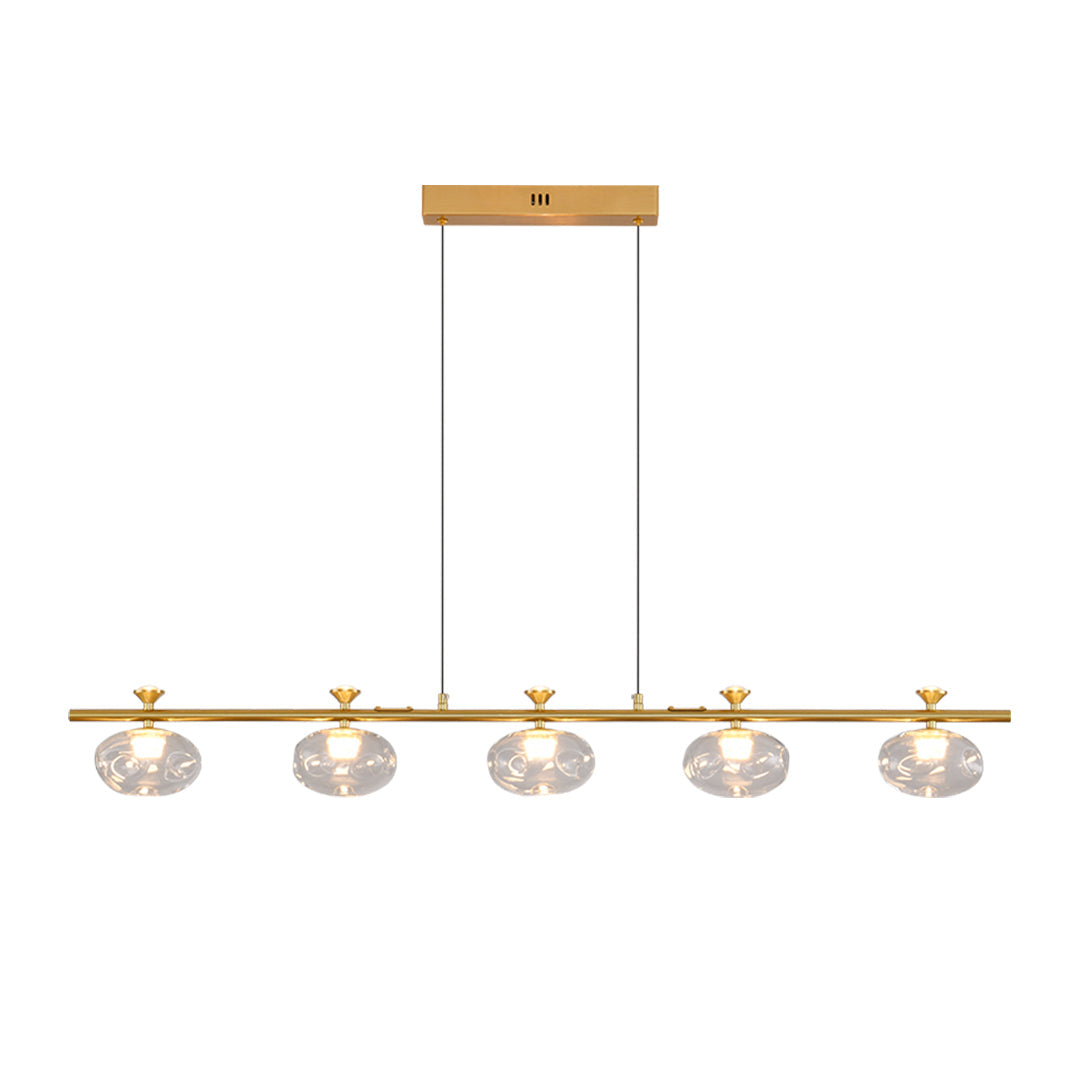 Linear Glass Chandelier Modern Minimalist