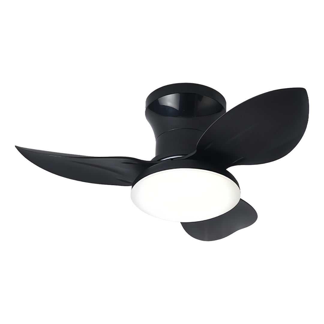 Ceiling Fan with Dimmer Light Modern Small 3-Blade and Remote Quiet