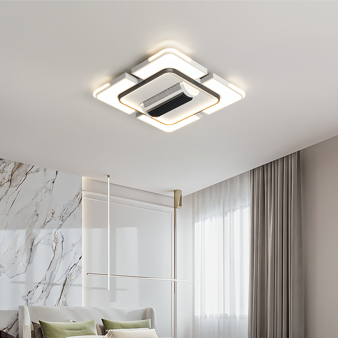 Bladeless Ceiling Fans With Light wide-spectrum LED Fan Lamp