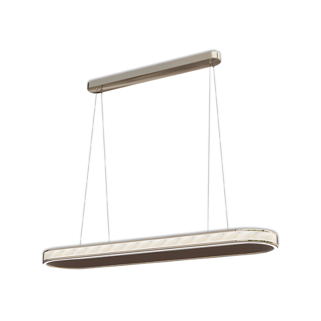 Linear Suspension Lights Elliptical Luxury Ceiling Light