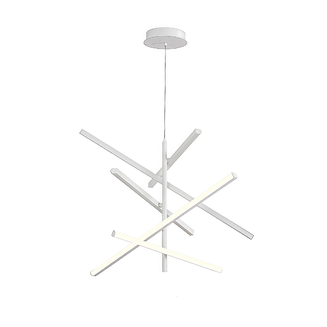 Iron Linear Chandelier Nordic Creative Adjustable Ceiling Lights