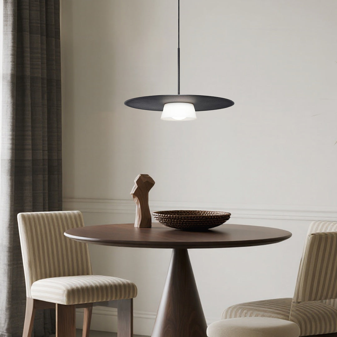 Iron Island Pendant Pight Fixtures Nordic Minimalist Round Hanging Light