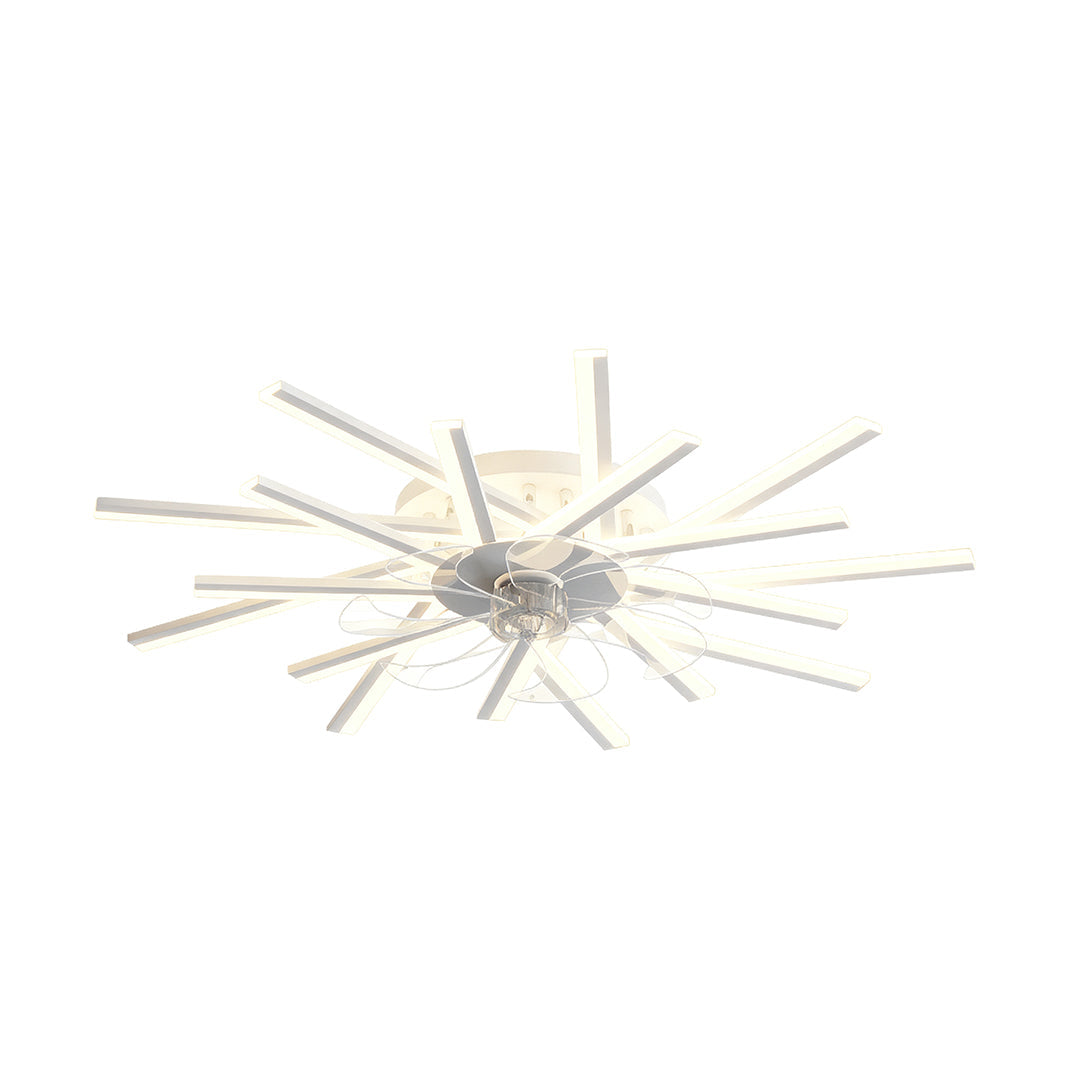 Metal Ceiling Fan with Light Iron Body Industrial Fan Light