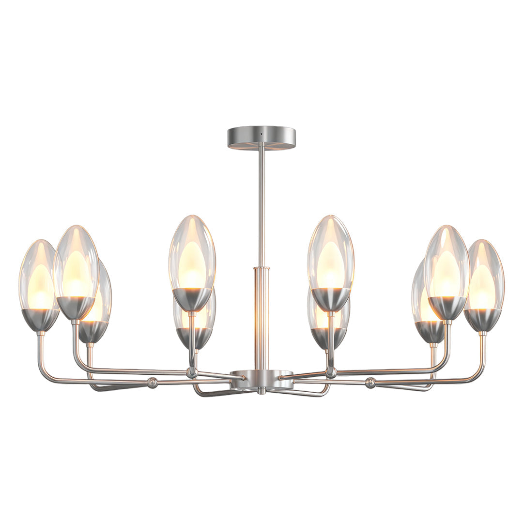 Modern Minimalist Chandelier Full Copper Luxury Ceiling Light