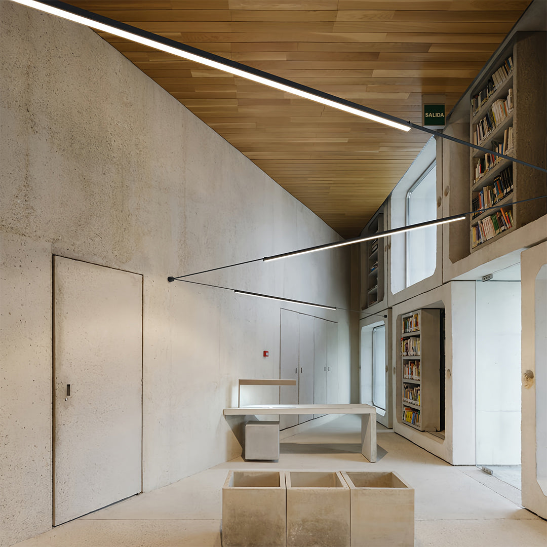 Long Pendant Light Fixture Nordic Minimalist Linear Ceiling Light