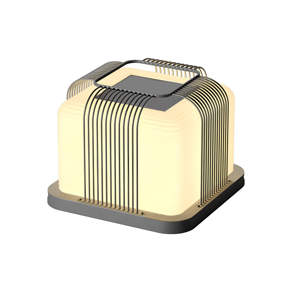 Contemporary Outdoor Pillar Lights Square Creative LED Light