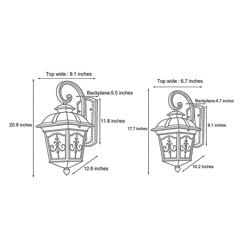 Contemporary Outdoor Wall Light Waterproof Elegant LED Lamp