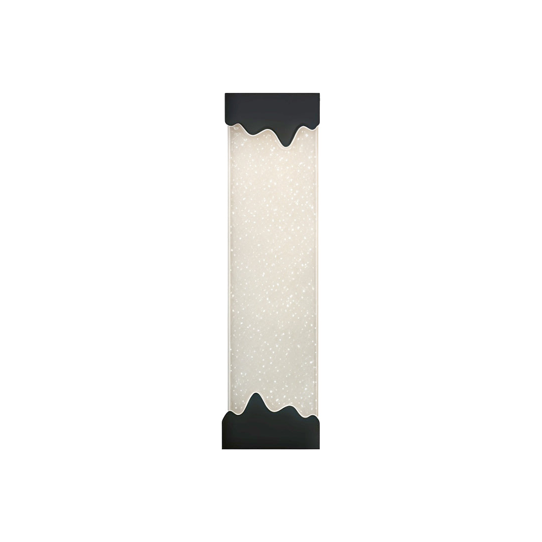 Black Linear Wall Sconce Crystal Minimalist Modern Lamp