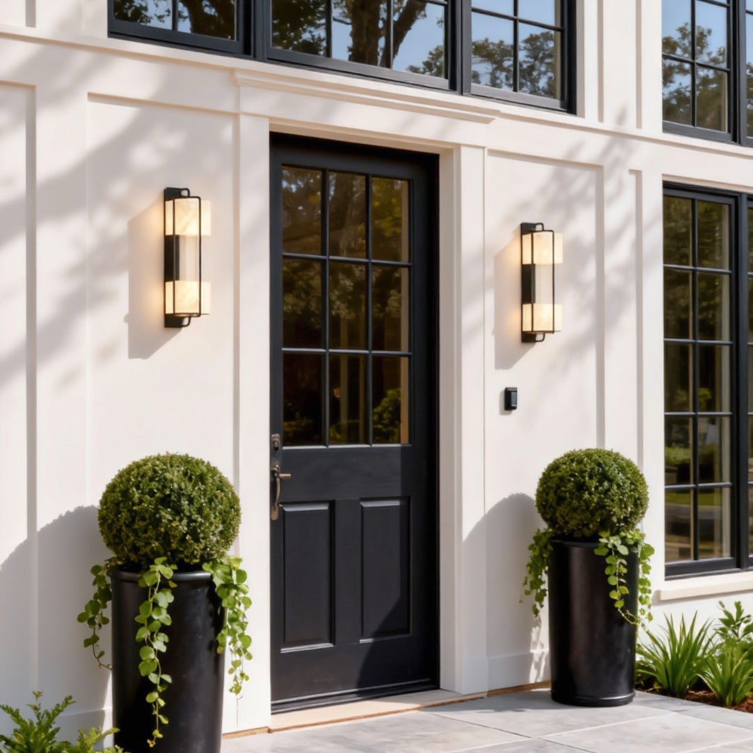 Contemporary Outdoor Wall Lighting Artificial Marble Lamp