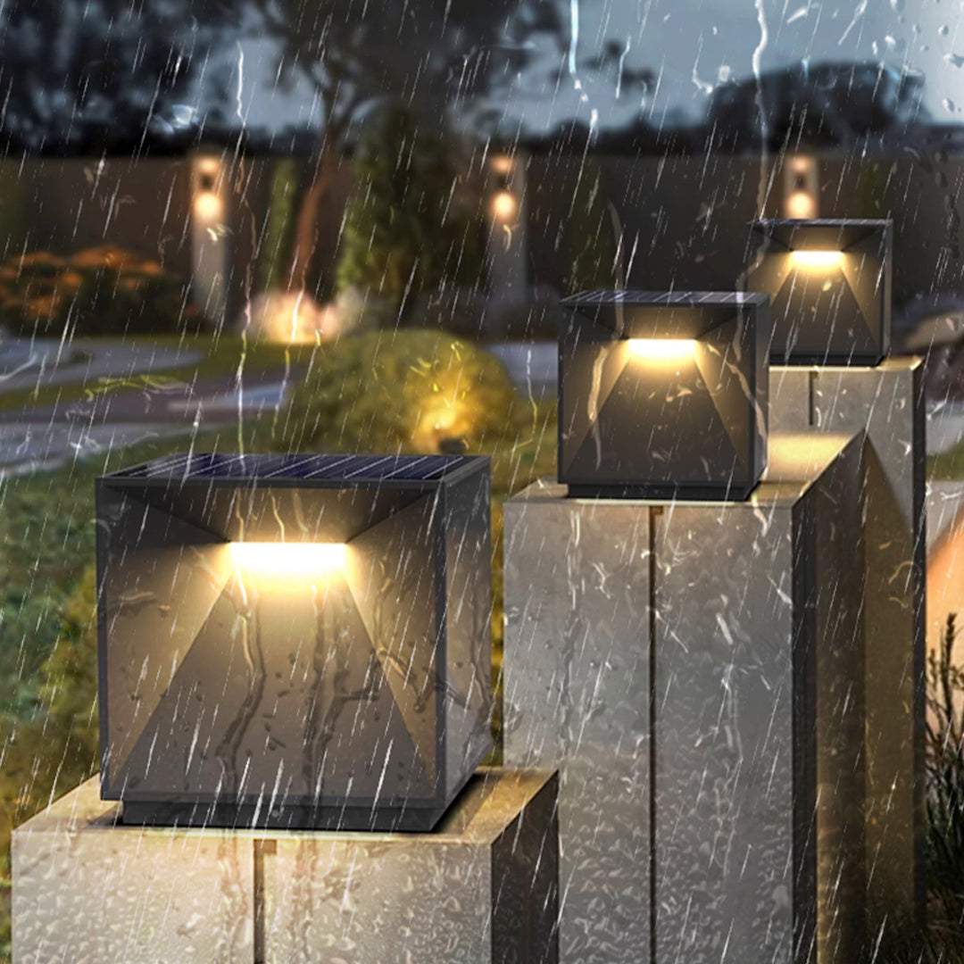 Garden Pillar Lights Outdoor Waterproof Metal Light