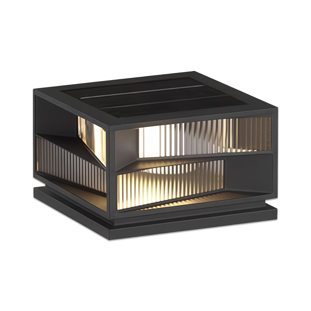 Outdoor Pillar LED Lights Garden Waterproof Black Light