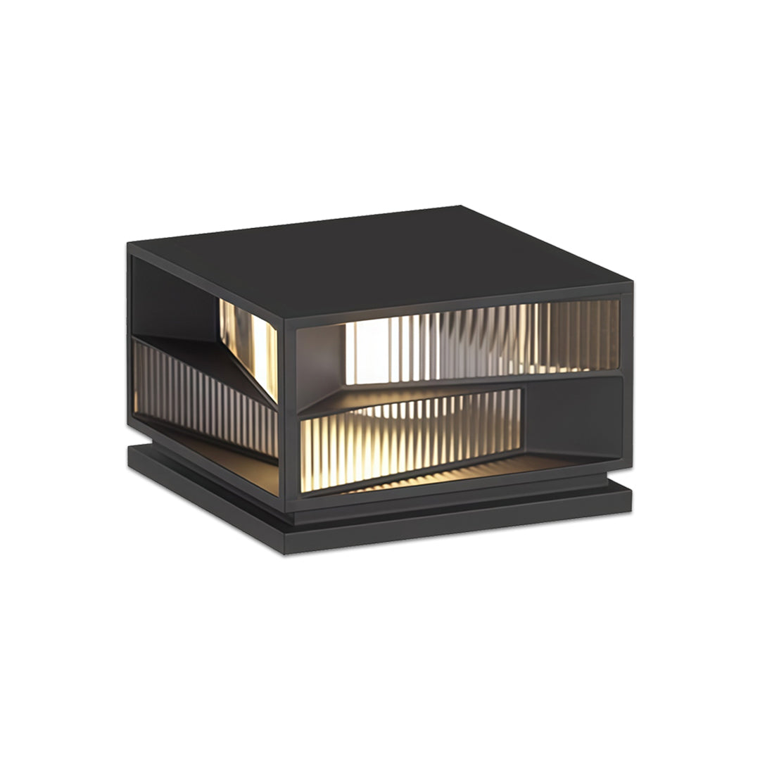 Black Waterproof LED Outdoor Pillar Light