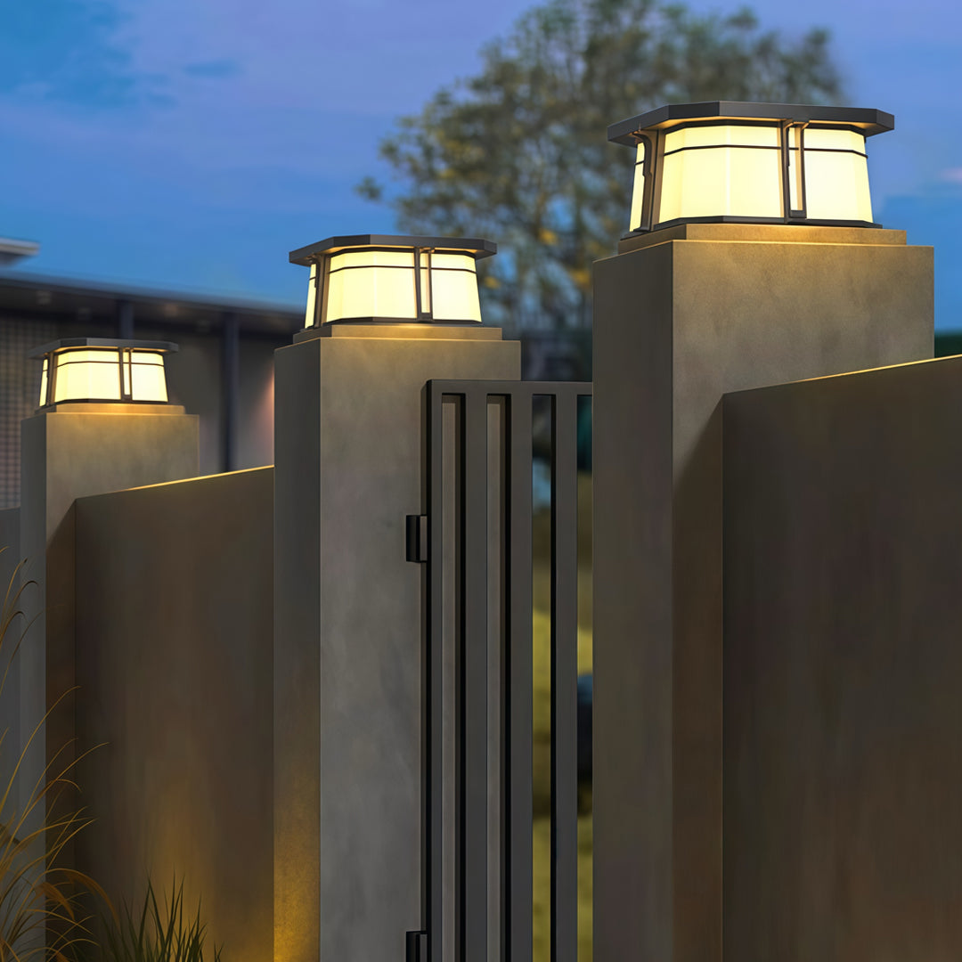 Lights for Pillar Tops Outdoor Black Landscape Light