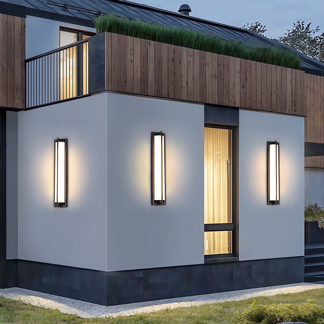 Outdoor Wall Sconces Black Modern Minimalist Waterproof Lamp