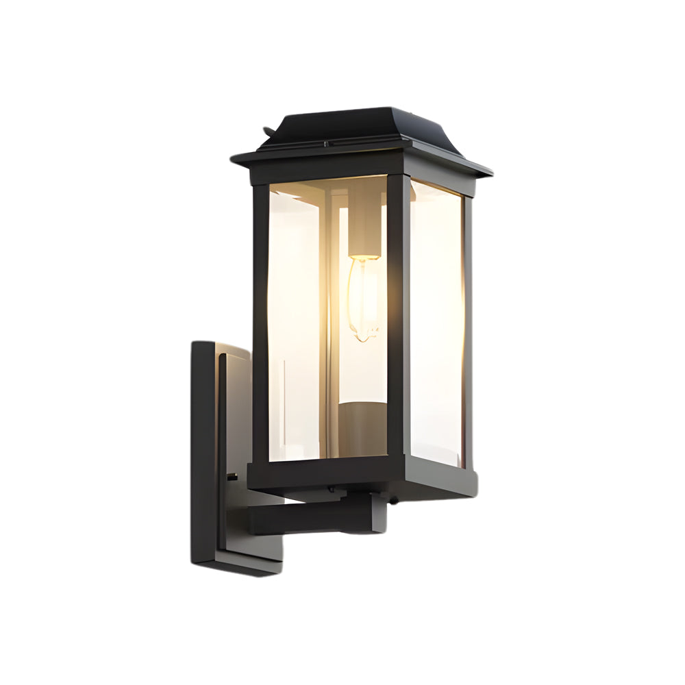 Waterproof Square Metal Outdoor Wall Sconces American-Style Minimalist