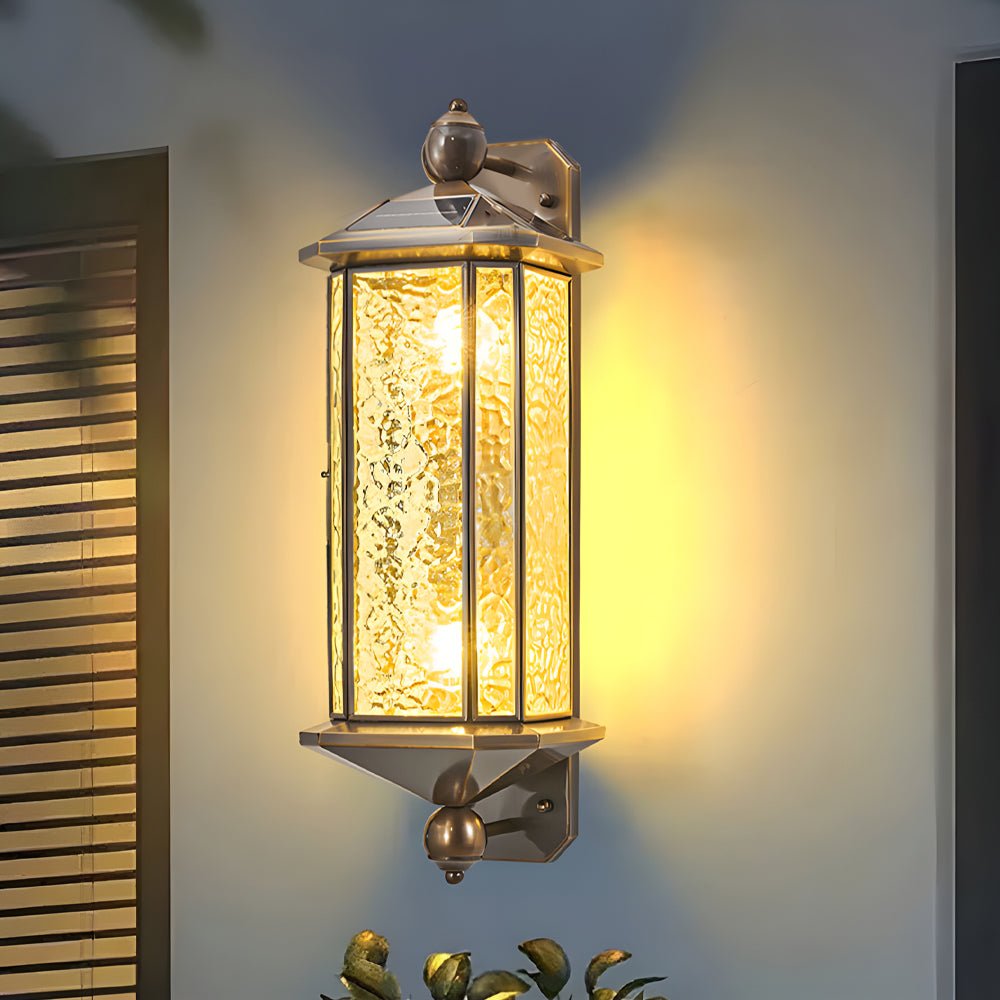 Copper Outdoor Wall Lantern Mid-Century Outdoor Light