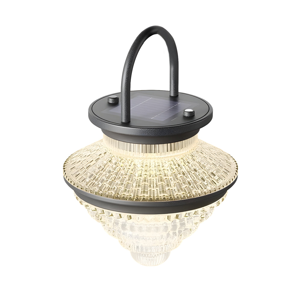 Cordless Acrylic Hanging Lanterns Waterproof Portable Solar Light