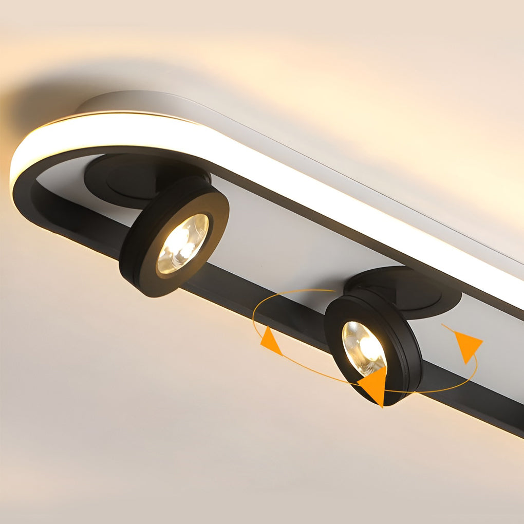 Corridor Ceiling Light Elliptical LED Adjustable Angle Light