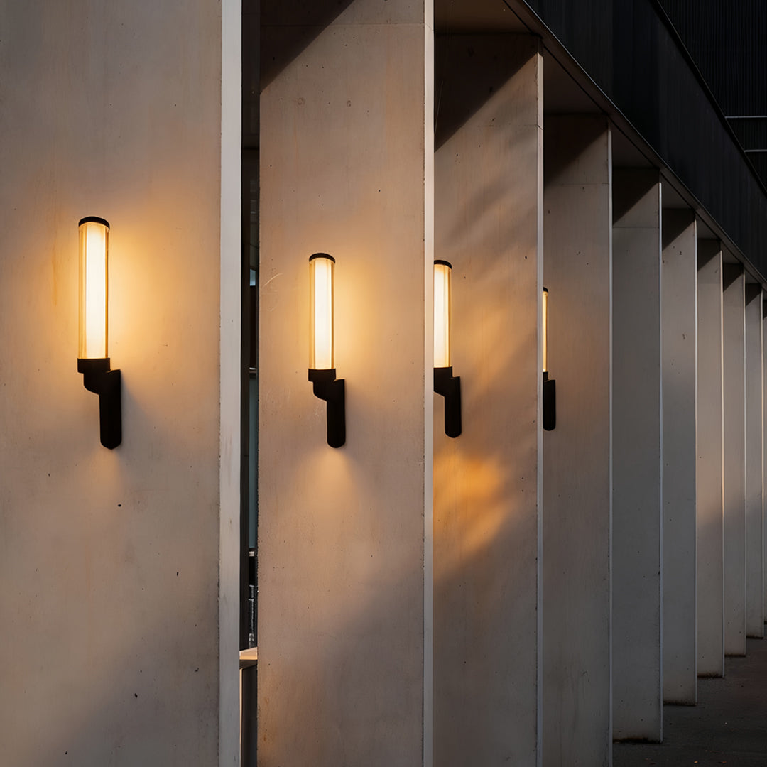 Outdoor Sconces Modern Waterproof Minimalist Glass Lamp