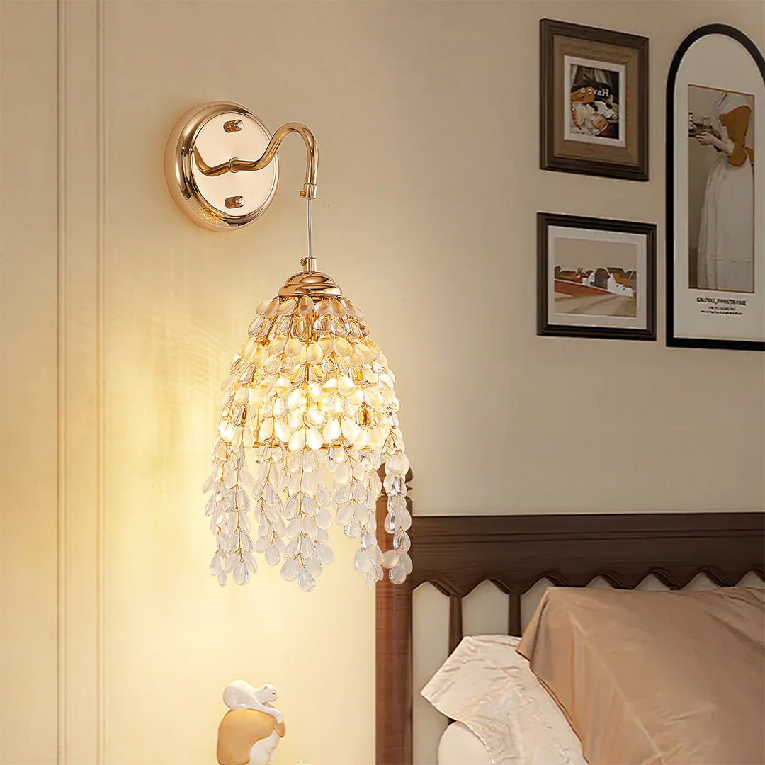 Minimalist Crystal LED Wall Sconce
