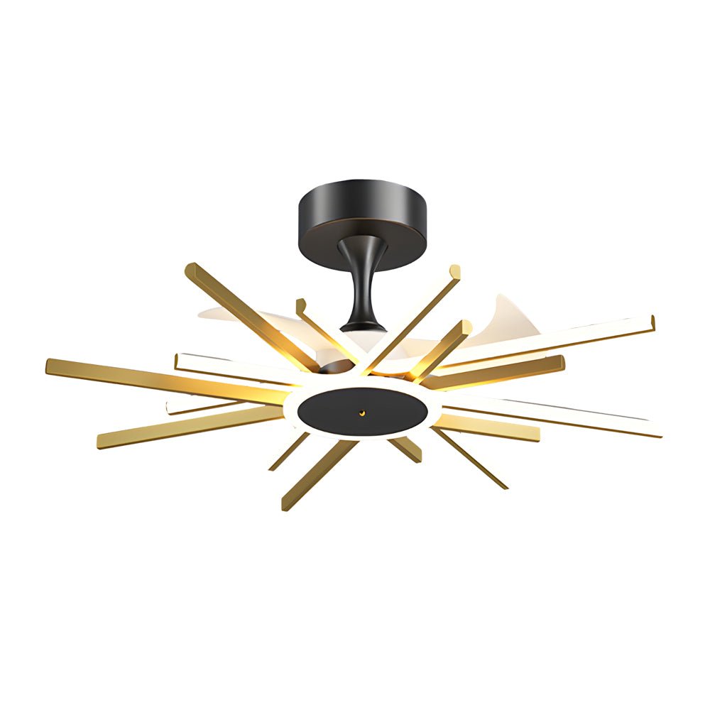 Creative Ceiling Fan Light Modern LED Starburst Light