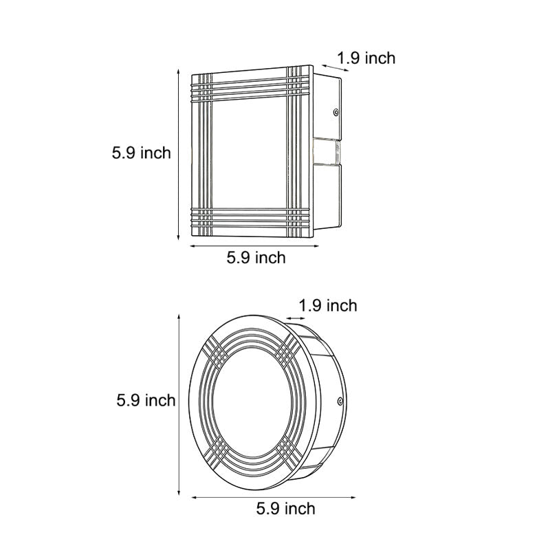 Cross Light Beams Wall Sconce Minimalist Unique Outdoor Light