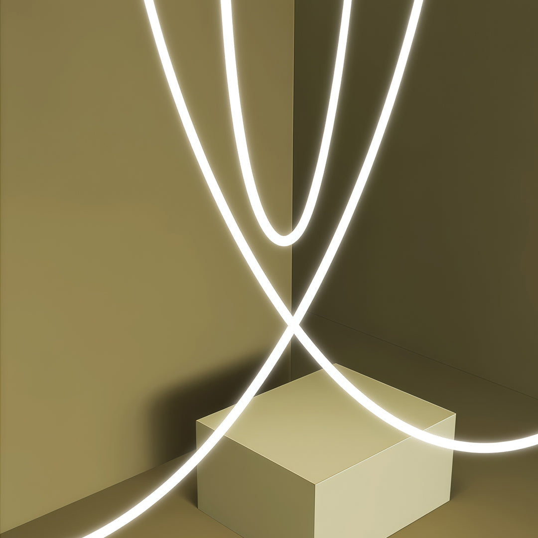 Neon Pendant Light Artistic Soft LED Linear Sceiling lights