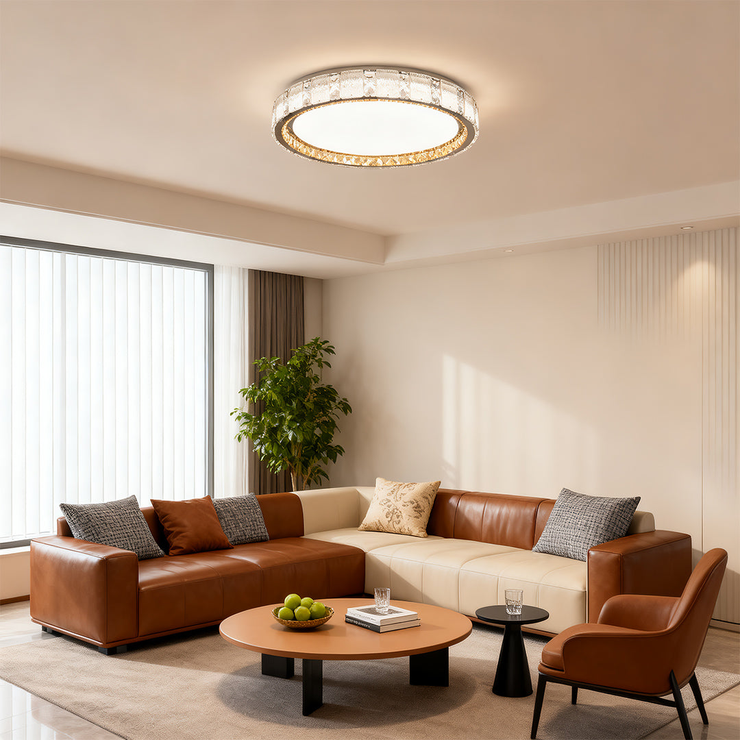 Crystal Flush Mount Ceiling Lights Minimalist Luxury Light