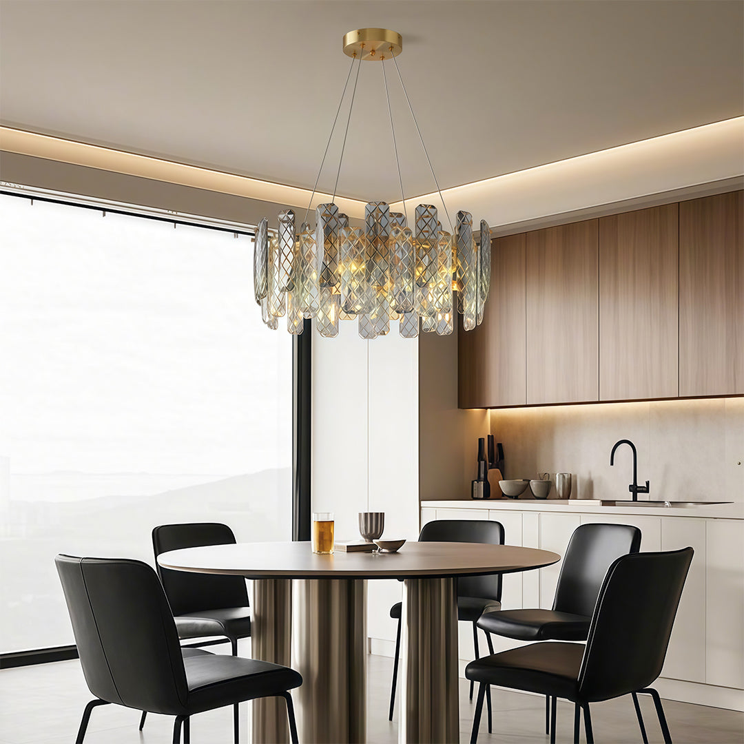 Contemporary Crystal Chandeliers LED Ceiling Light