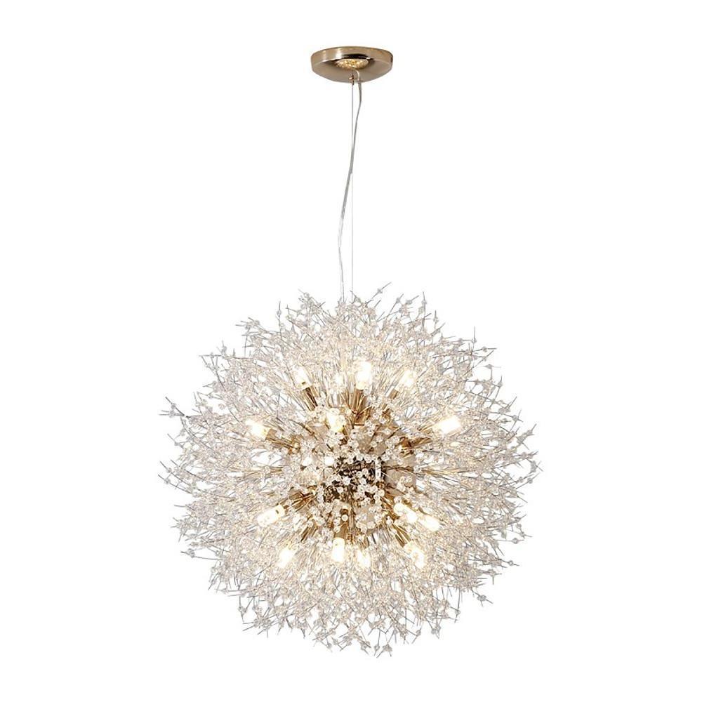 Crystal Dandelion Chandelier Modern Minimalist Ceiling Light