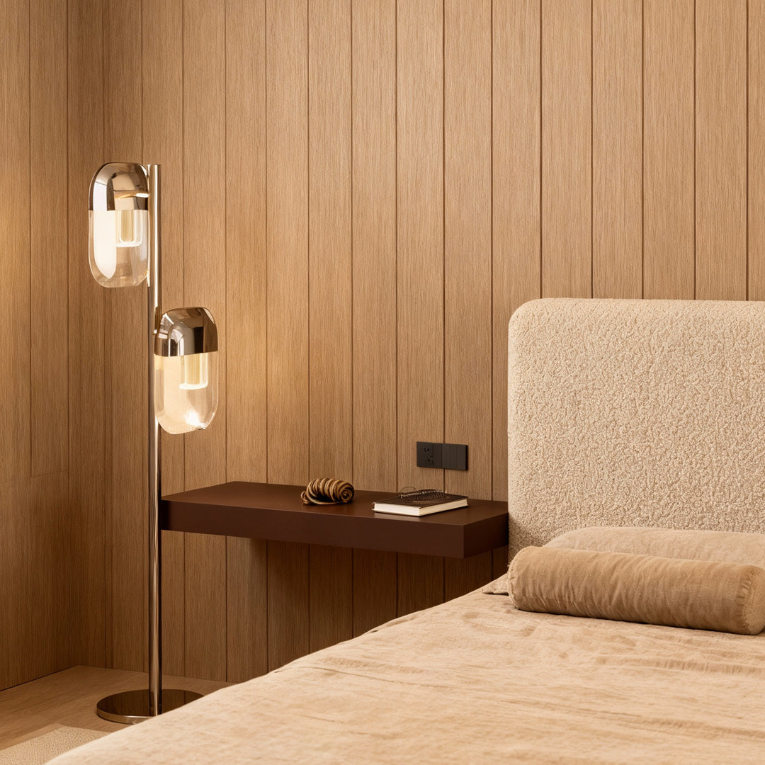 Crystal Lamp Floor Minimalist Modern Metal Aluminum Lamp