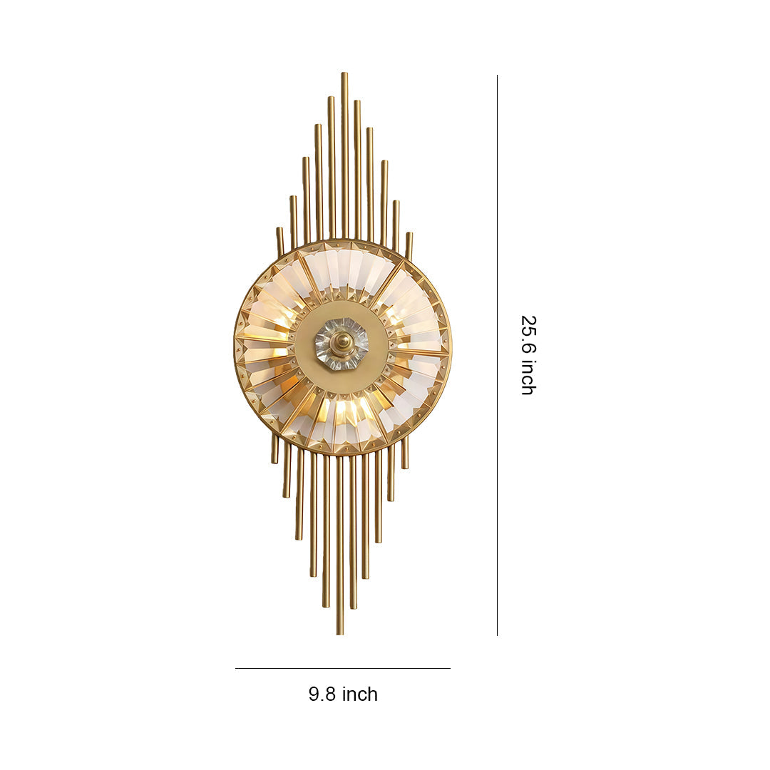 Crystal Light Wall Modern Luxury Stainless Steel Lamp